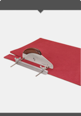 Bandle Messer- und Werkzeugfabrik -  Streifenschneider für Teppich- und Design Beläge komplett mit 10 Stück Ersatzklingen 2003